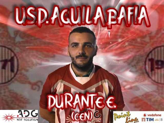 1^-Enrico Durante torna in campo con la maglia dell'Aquila Bafia