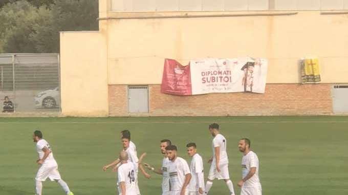 Festa Rocca dopo il gol