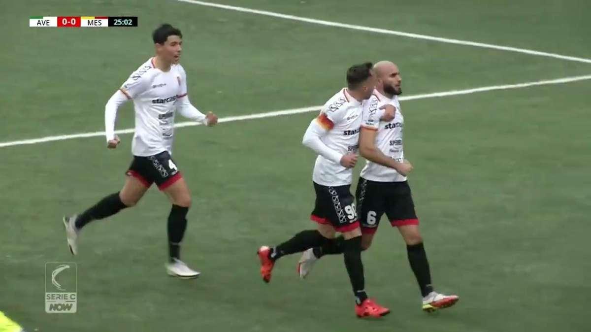 Il gol di Manetta ad Avellino