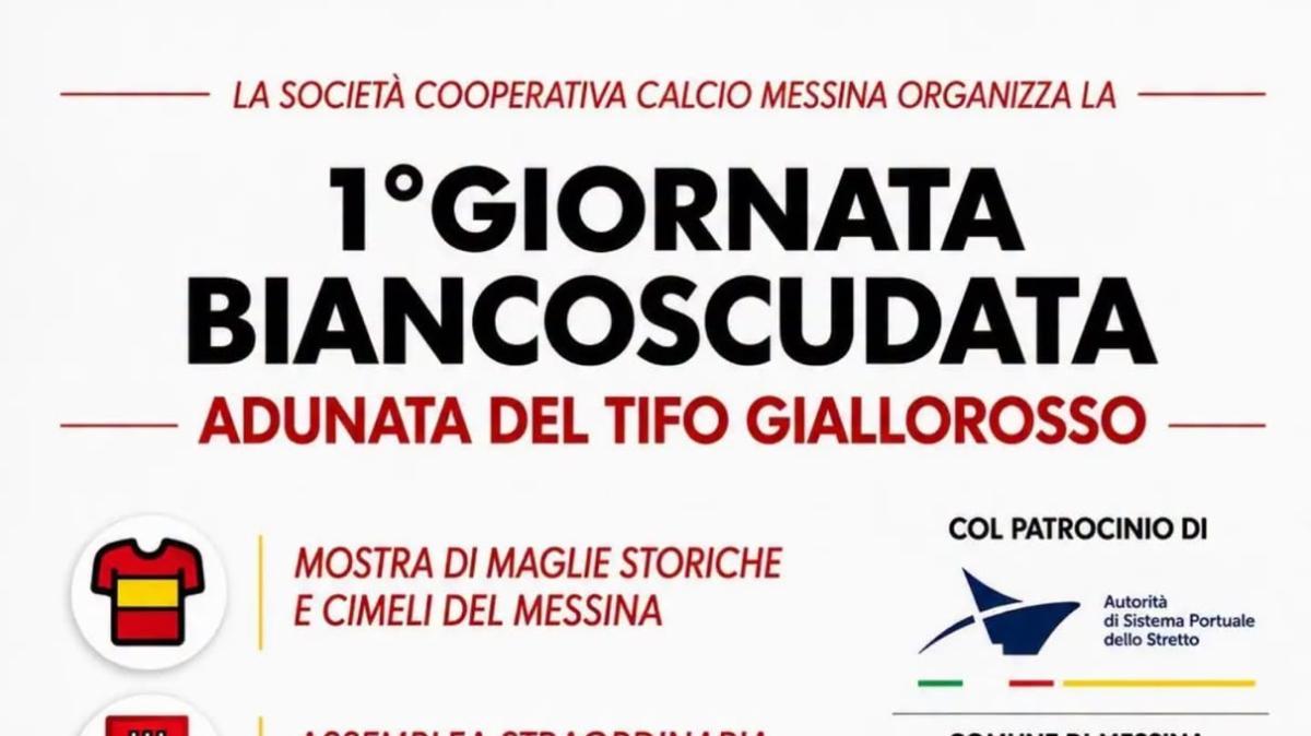 Messina, la cooperativa organizza, mercoledì 26, l'adunata biancoscudata