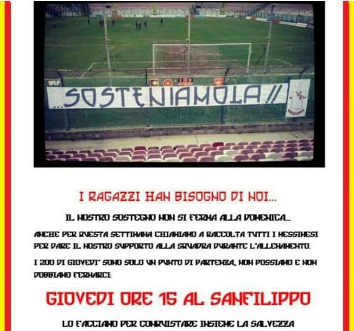 Sosteniamola! Giovedì ore 15 nuovo appuntamento al San Filippo