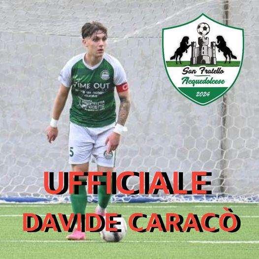 San Fratello Acquedolcese: in difesa il giovane Davide Caracò