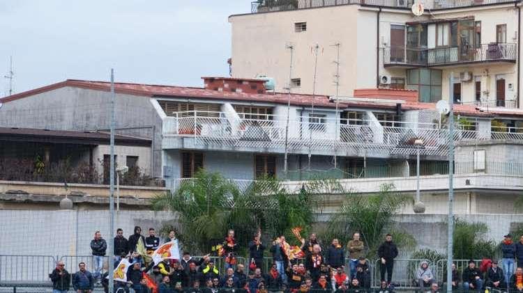 I tifosi del Messina a Palmi