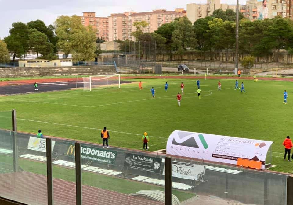 Il momentaneo 1-1 del Ragusa