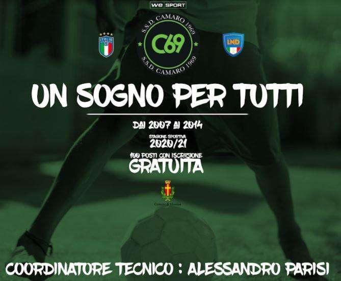 Nasce la scuola calcio del Camaro. Alessandro Parisi il coordinatore