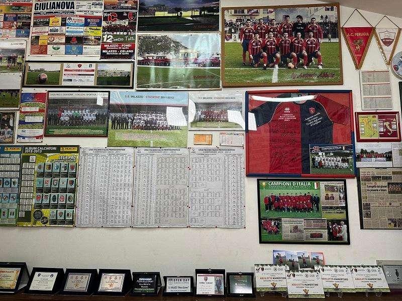 Allestito allo stadio "Salmeri" il museo del Milazzo, 90 anni tra foto e trofei