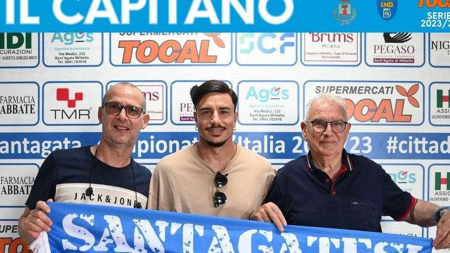 Tommaso Squillace resta al Città di Sant'Agata: è il nuovo capitano