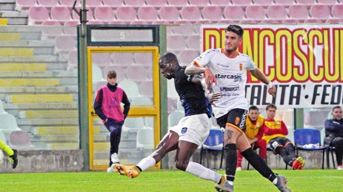 Il gol di Jallow a Messina