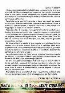 Curva Sud: oltre duemila euro per ridare speranza e sorrisi