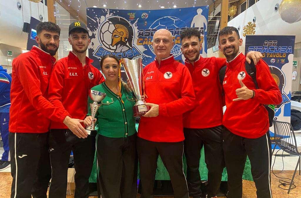 Calcio da tavolo, il Ct Barcellona si aggiudica la Coppa Sicilia