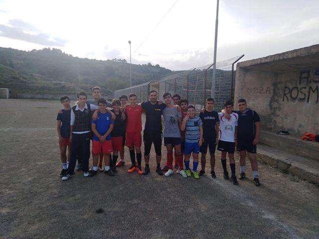 Alioto con la squadra