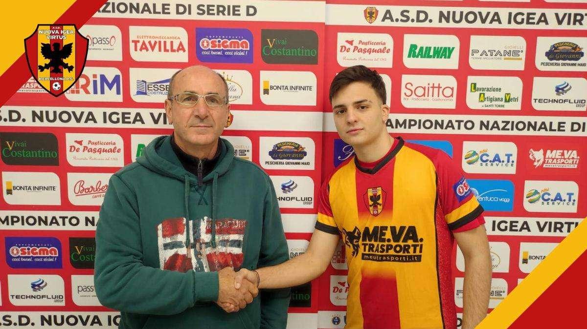 Nuova Igea Virtus, tesserato il giovane Giovanni Cutrona
