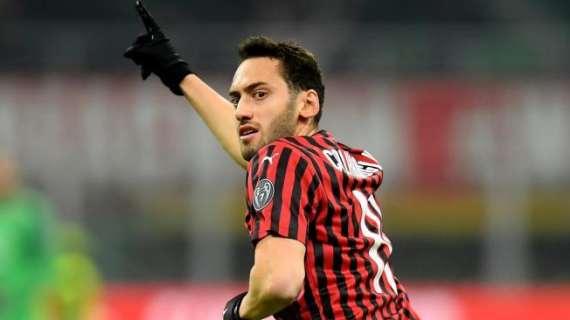 Calhanoglu a Sky: "Rangnick lo conosco, mi piace sia lui che Pioli. Obiettivo Europa e Coppa Italia"
