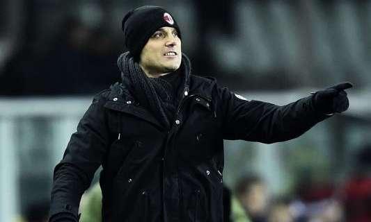 Montella a Premium: "Appena sufficienti nel primo tempo, bene nella ripresa. Niang? Oggi niente complimenti"