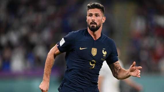 Infortunio per Giroud! Problema alla caviglia al 25' di Francia-Irlanda: è uscito dal campo