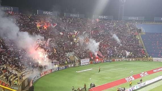 Bologna, metà dell’incasso del match contro il Milan verrà devoluto alla raccolta fondi per le famiglie colpite dall’alluvione