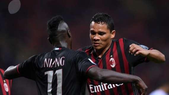Tuttosport - Oltre 1000 minuti senza gol: Montella si affida a Bacca e Niang per ritornare a volare 