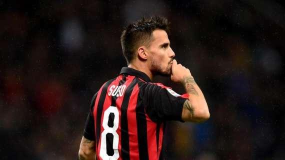 Suso, il gol a San Siro manca dal 31 ottobre 