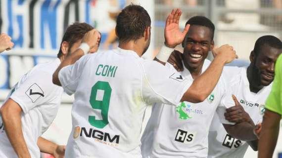 Avellino, un palo e un gol annullato per Comi