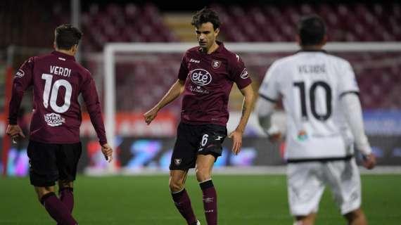 SAL-MIL (0-1). Primo cambio per la Salernitana al 14’: infortunato Radovanovic