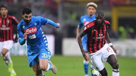 Milan-Napoli, questione di chilometri: Kessie il rossonero che ha corso di più ma è Bakayoko il più veloce