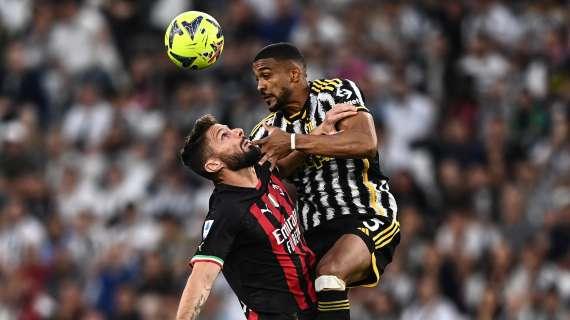 JUV-MIL (0-1). Eterno Giroud, manda i rossoneri in vantaggio all'intervallo