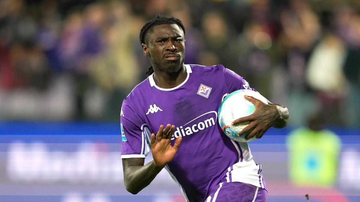 Fiorentina, Kean in gruppo: contro la Juventus ci sarà