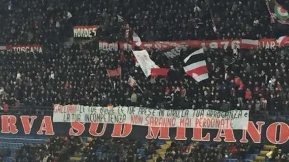 MN - Curva Sud, rinnovato e pieno appoggio a Sinisa e giocatori. Ma la contestazione a Galliani continuerà ad oltranza
