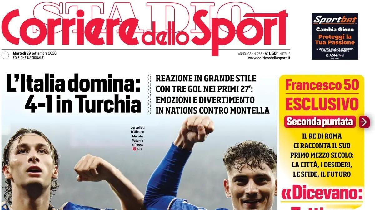 Il CorSport in prima pagina: "Milan, idea Kim: costa 25 milioni"