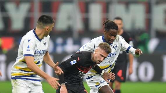 Il Corriere di Verona: "Hellas, il sogno dura un tempo. Poi il Milan la vince in rimonta"