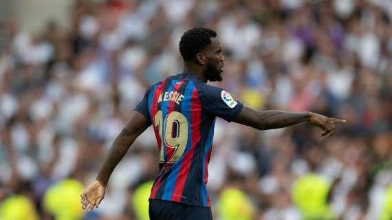 Barcellona, infortunio al tendine del ginocchio per Kessie