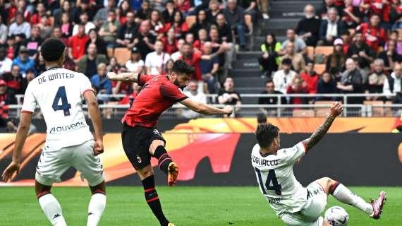 Con il 3-3 col Genoa, il Milan non ha ancora la certezza del secondo posto e della Supercoppa Italiana