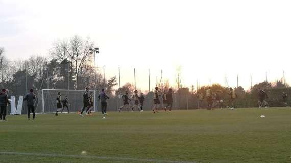 MN - Conti sta svolgendo l'allenamento in gruppo, partitella compresa
