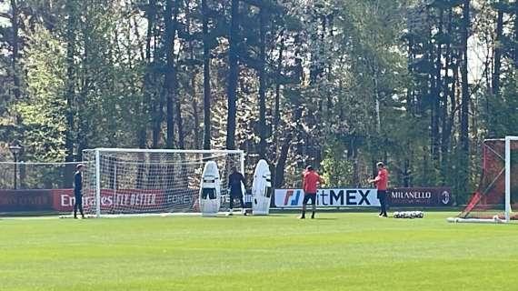 MN - Rifinitura pre Napoli, Maignan già in campo per l'allenamento