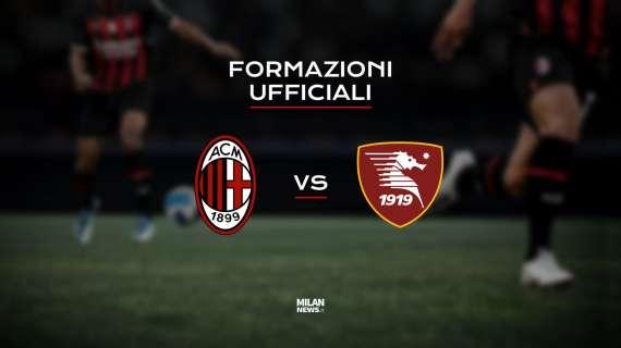 Milan-Salernitana, le formazioni ufficiali: panchina per Tonali. Gioca Bennacer 