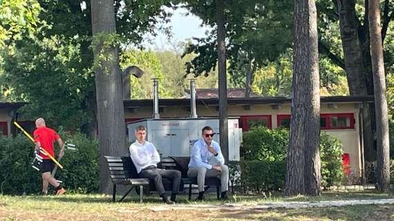 FOTO MN - Maldini e Massara presenti a Milanello per la rifinitura pre-Dinamo Zagabria