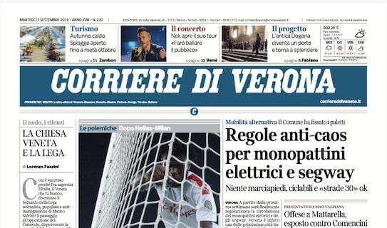 Corriere di Verona: "Macché buu razzisti a Kessié"