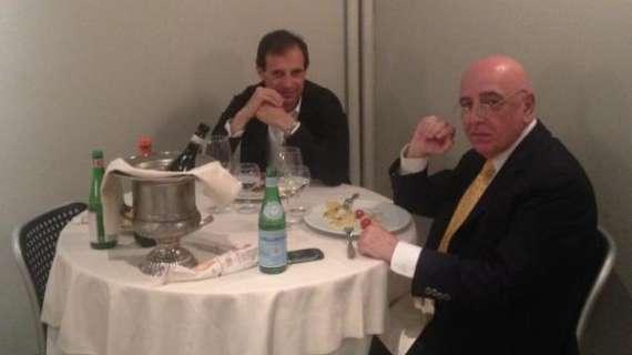 LIVE MN - Cena finita tra Allegri e Galliani: tutto rimandato a lunedì (FOTO)
