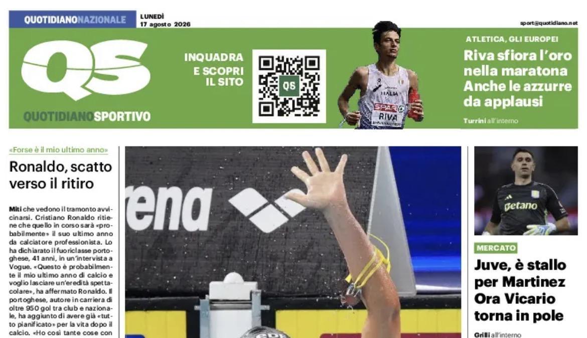 Il QS titola: "Milan, che Cissé. Leao avvisato: 'Deve lottare'"
