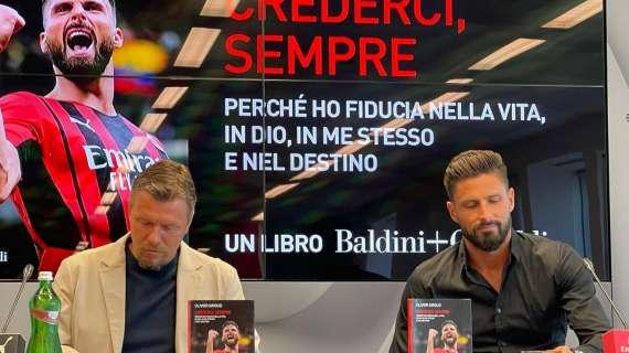 Il libro di Giroud "Crederci sempre" è già in testa alle classifiche dei libri del momento