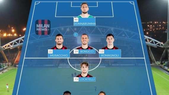 Probabile formazione - Torna Musacchio, c'è l'onnipresente Kessie. Borini per Rodriguez, davanti André Silva e Cutrone