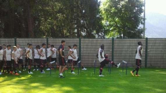 Milan, in prova il giovane Moretti con la Primavera