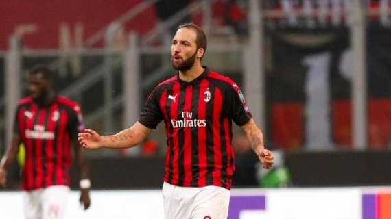 Tuttosport - Milan, sollievo Higuain: ora il dubbio è se rischiarlo giovedì o risparmiarlo per la Juve