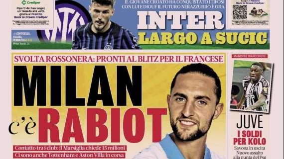 Occasione Rabiot: le prime pagine dei principali quotidiani sportivi in edicola