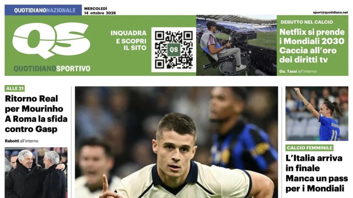 Il QS titola: "Milan-Pavlovic: ecco il rinnovo per altri tre anni. E a gennaio si avvicina Gonçalo Inacio"