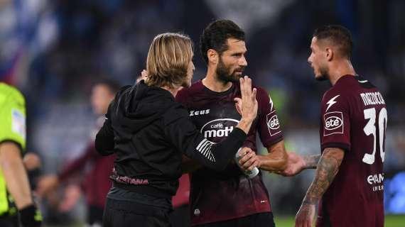 Salernitana, ripresi oggi gli allenamenti con attivazione fisica e lavoro tattico