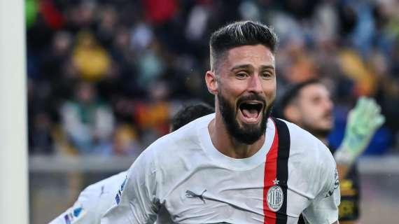 PROBABILE FORMAZIONE - Verso Milan-Dortmund: riecco Giroud, c'è Adli in mezzo al campo. Leao non ce la fa