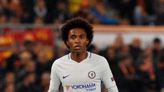 Willian, svincolato di lusso: potrebbe interessare a Milan e Roma