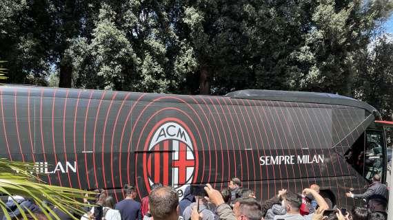 VIDEO MN - Il Milan è appena arrivato all'Hotel Parco dei Principi di Roma