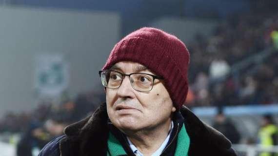 Sassuolo, Squinzi: "Sarà difficile fare un favore al Milan, l'Atalanta è davvero forte"